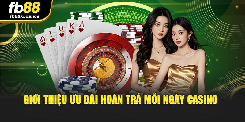 Giới thiệu ưu đãi hoàn trả mỗi ngày Casino